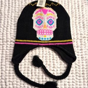 Colorful Skull Knit Beanie